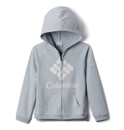 Columbia Branded French Terry Full Zip Hoodie Dječje Majica S Kapuljačom Svijetlo Sive Hrvatska | 107158-QQJW