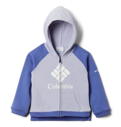 Columbia Branded French Terry Full Zip Hoodie Dječje Majica S Kapuljačom Svijetlo Ljubičaste Ljubičaste Hrvatska | 108142-U4S0