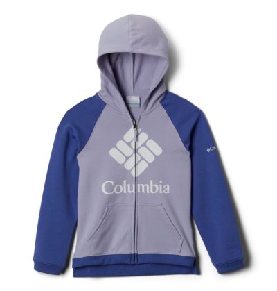 Columbia Branded French Terry Full Zip Hoodie Dječje Majica S Kapuljačom Svijetlo Ljubičaste Ljubičaste Hrvatska | 121148-UGS3