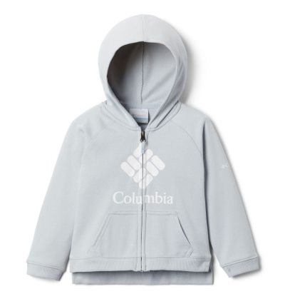 Columbia Branded French Terry Full Zip Hoodie Dječje Majica S Kapuljačom Svijetlo Sive Hrvatska | 124596-EAQB