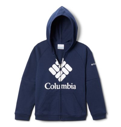 Columbia Branded French Terry Full Zip Hoodie Dječje Majica S Kapuljačom Tamnoplave Hrvatska | 167468-EDT4