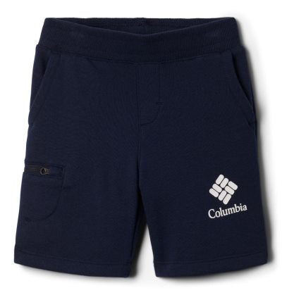 Columbia Branded French Terry Shorts Dječje Kratke Hlače Tamnoplave Hrvatska | 185265-5U17