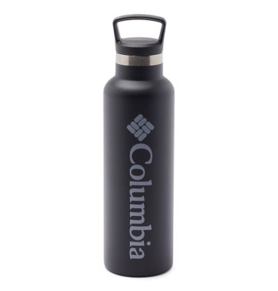 Columbia Double-Wall Vacuum Bottle with Screw-On Top - 21oz Ženske Boce s vodom Crne Hrvatska | 176514-DWCC