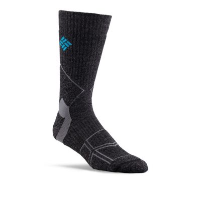 Columbia Hike Merino Medium Crew Sock Muške Čarape Crne Hrvatska | 141839-0DHW