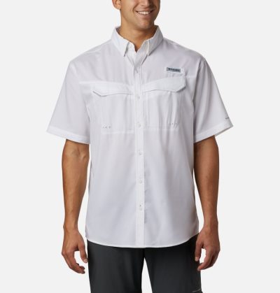 Columbia PFG Low Drag Offshore™ Short Sleeve Shirt Muške Košulje Bijele Hrvatska | 175295-MLXM