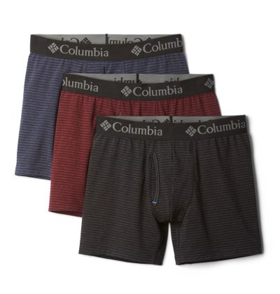 Columbia Prugasta Performance Cotton Stretch Kutijaer Briefs Muške Donje Rublje Crvene Hrvatska | 142097-W4LI