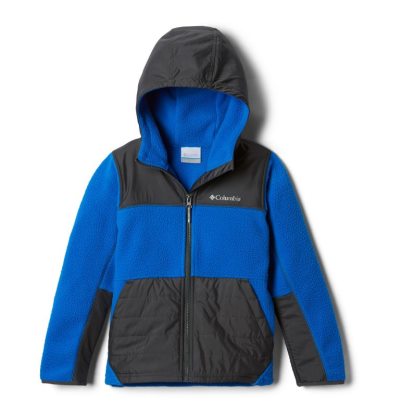 Columbia Rugged Ridge Full Zip Hibrid Sherpa Jakna Dječje Jakne Plave Tamno Sive Hrvatska | 135519-4ESP