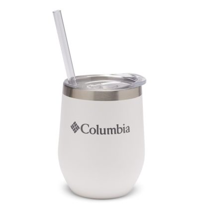 Columbia Stainless Steel Double Wall Vacuum Tumbler with Straw 12oz Ženske Boce s vodom Bijele Hrvatska | 123574-UDF6