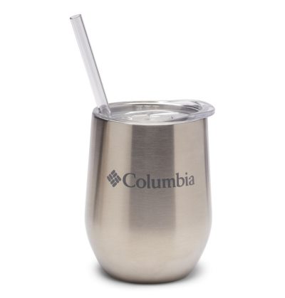 Columbia Stainless Steel Double Wall Vacuum Tumbler with Straw 12oz Ženske Boce s vodom Srebrne Hrvatska | 137285-AW6X