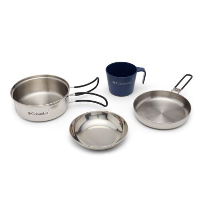 Columbia Stainless Steel One-Person Mess Kit Muške Oprema Srebrne Hrvatska | 122619-VLO4