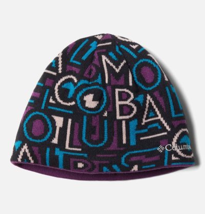 Columbia Urbanization Mix Reversible Beanie Dječje Beanies Crne Visebojne Ljubičaste Hrvatska | 129855-S2YX