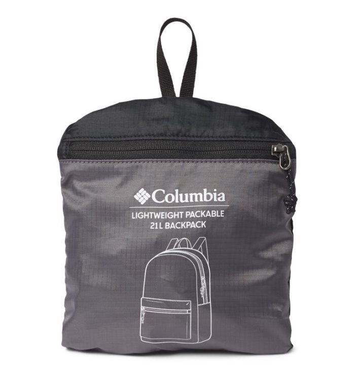 Columbia Lightweight Packable 21L Backpack Ženske Ruksak Crne Sive Hrvatska | 118978-E0AF