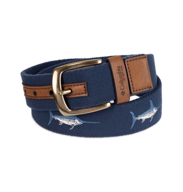 Columbia PFG Oswald Casual Stretch Belt Muške Remeni Tamnoplave Smeđe Hrvatska | 117131-ILX0