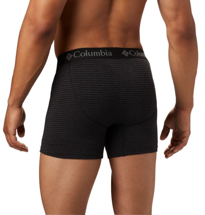 Columbia Prugasta Performance Cotton Stretch Kutijaer Briefs Muške Donje Rublje Crne Hrvatska | 125898-8OQT