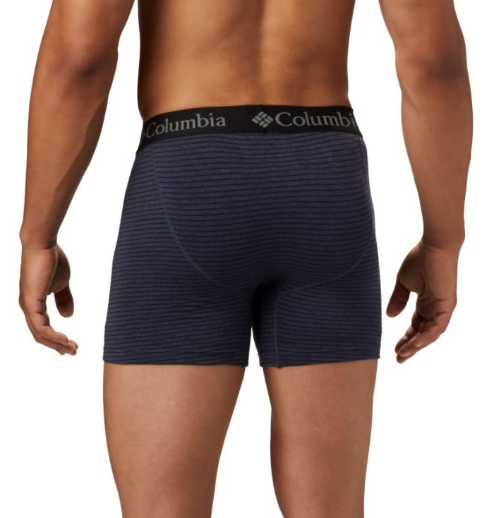 Columbia Prugasta Performance Cotton Stretch Kutijaer Briefs Muške Donje Rublje Ljubičaste Sive Hrvatska | 163108-YH04