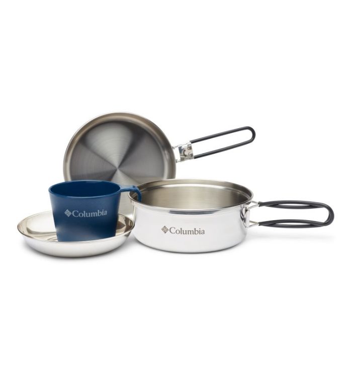 Columbia Stainless Steel One-Person Mess Kit Muške Oprema Srebrne Hrvatska | 122619-VLO4